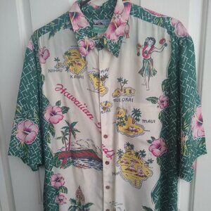 Mens Reyn Spooner shirt Size Large